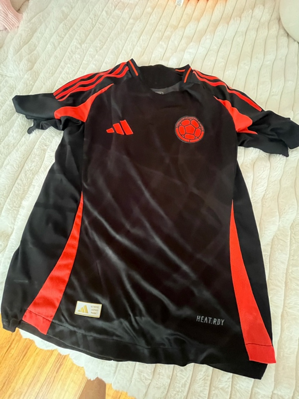 Adidas Black & Red Soccer Jersey